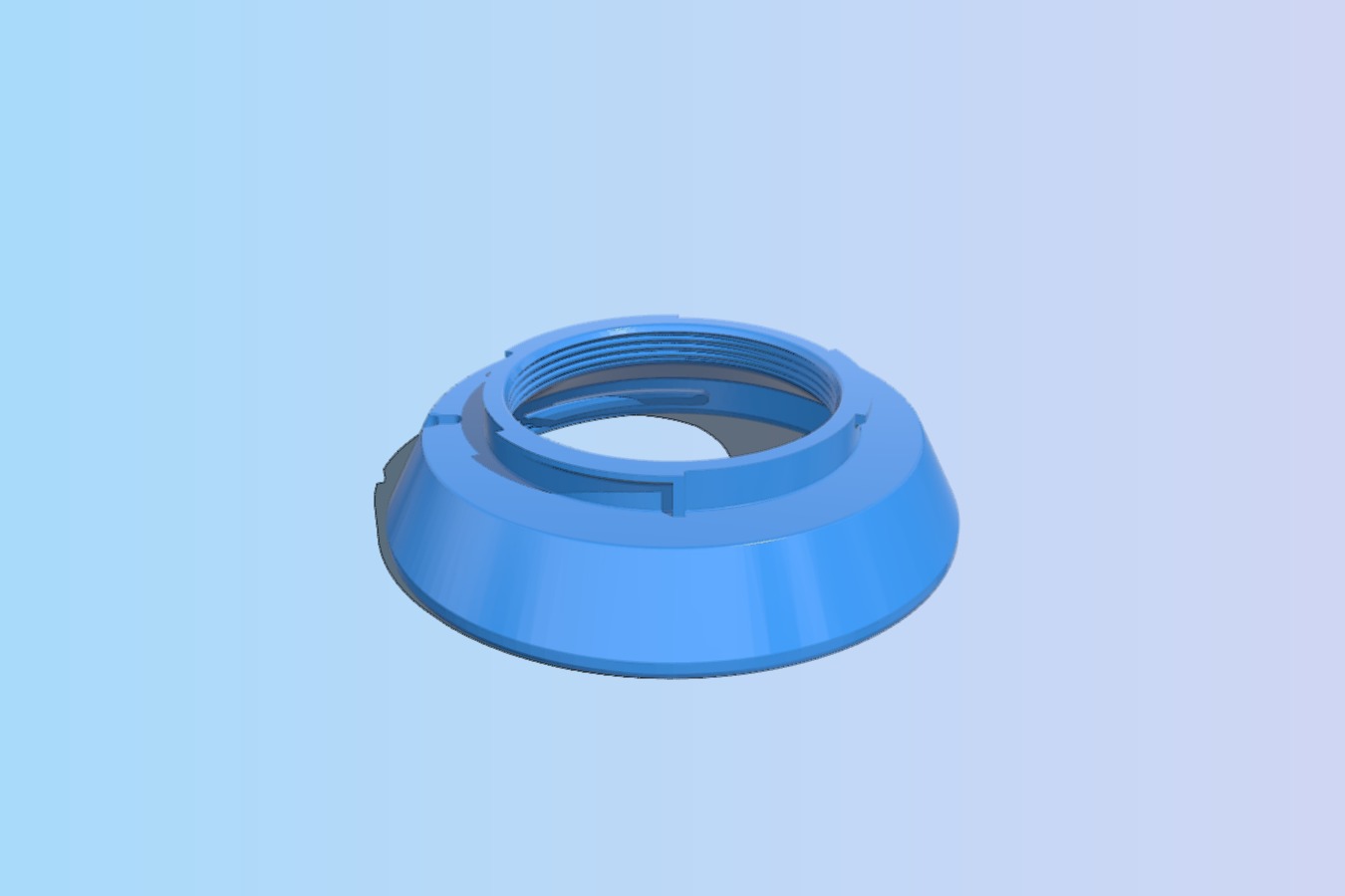 Canon-EF to Nikon-F conversion ring (EF-lens to F-camera)