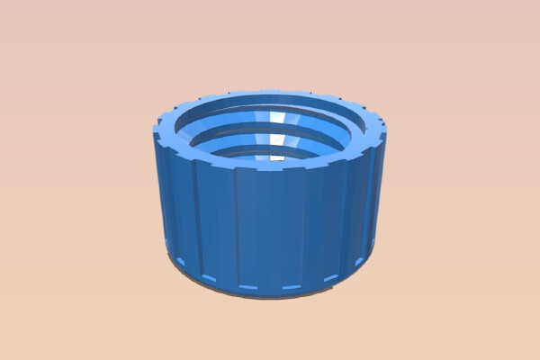 Threaded Vent Cap for Gas Can | 3d print model