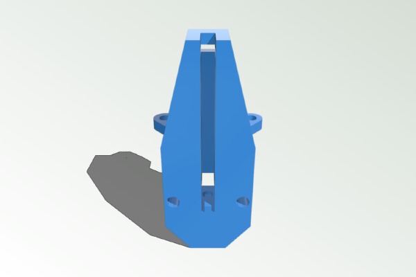 Kossel Z-probe mount by optical switch | 3d print model