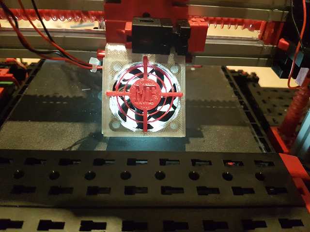 Fischertechnik cooler with LED