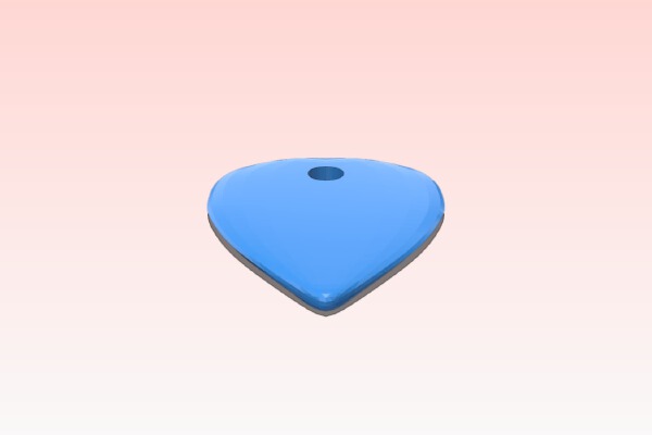 Guitar Pick Keychain | 3d print model