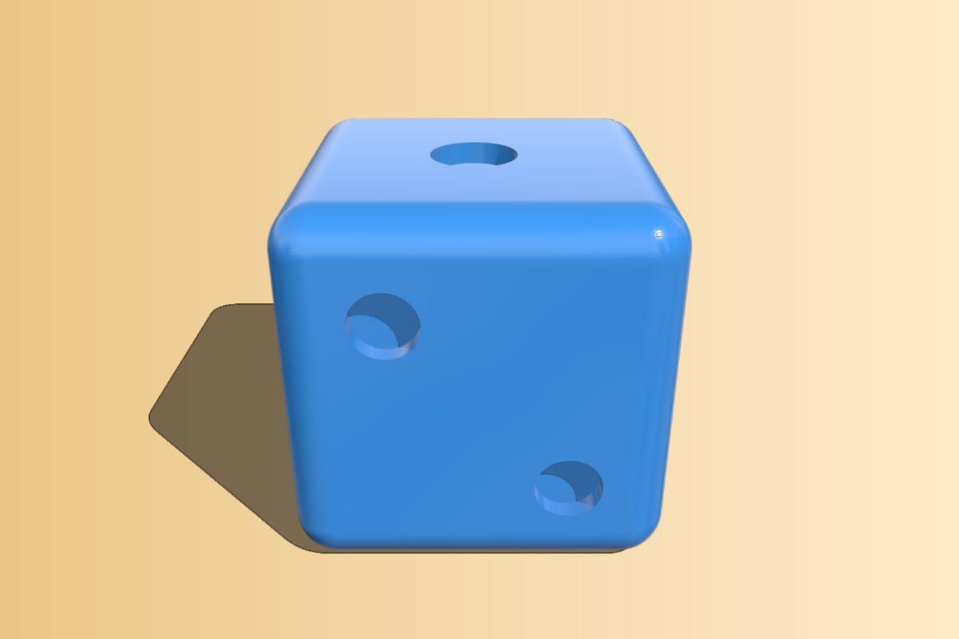 A die (rescaled to 20mm by 20mm)