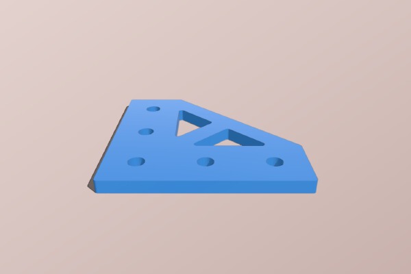 90 degree and 3x3 Corner hardware from OpenBuilds with Solidworks 2014 source | 3d print model