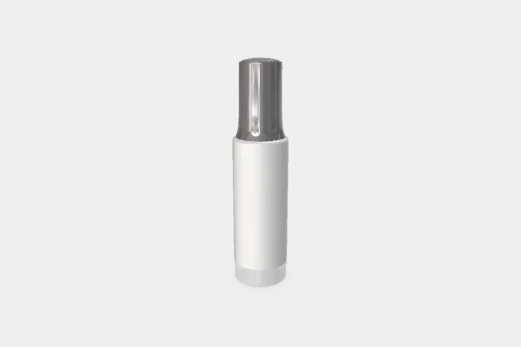 Lotion Bottle with Silver Cap Mockup