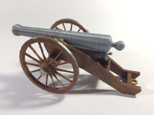 Civil War Field Cannon Model Kit | 3d print model