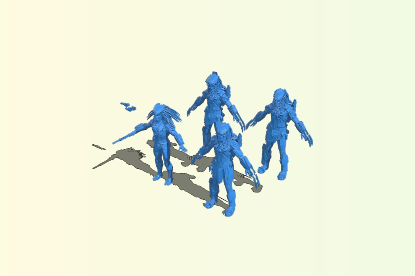 predators - scale model - tm - by request for cosplay