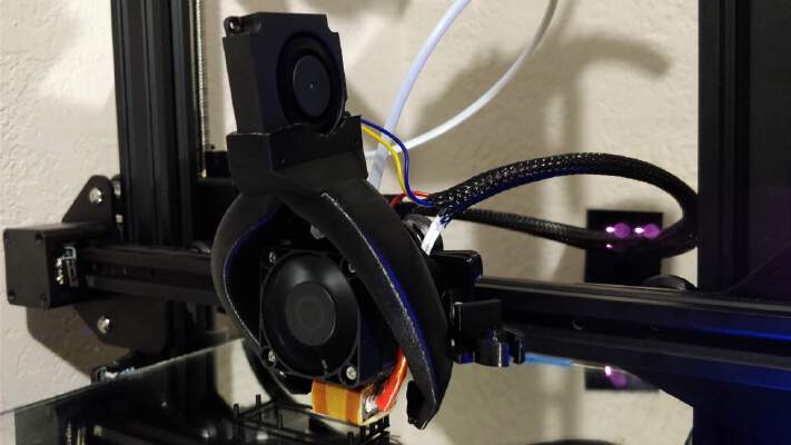 Dial Gauge Holder for ozfunghi's CR-10 FANG OEM fan duct assembly | 3d print model