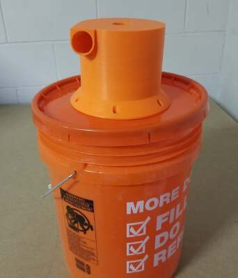 Cyclone Separator (aka Cyclonic Vacuum) for Workshop _ ShopVac | 3d print model