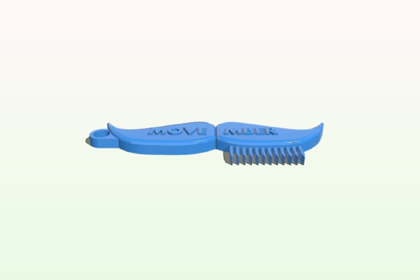 Movember Comb | 3d print model