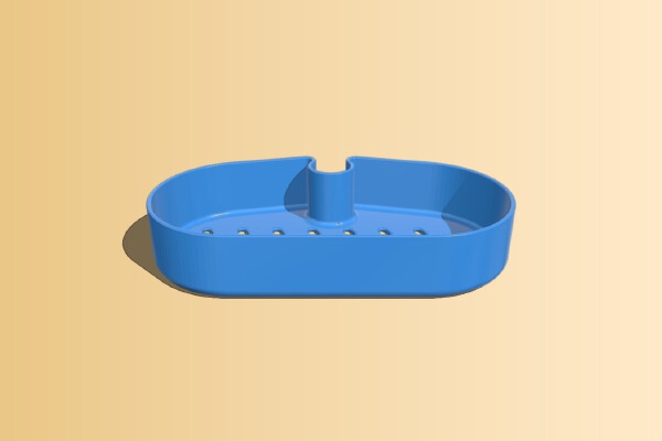Shower tray for 22mm bar | 3d print model