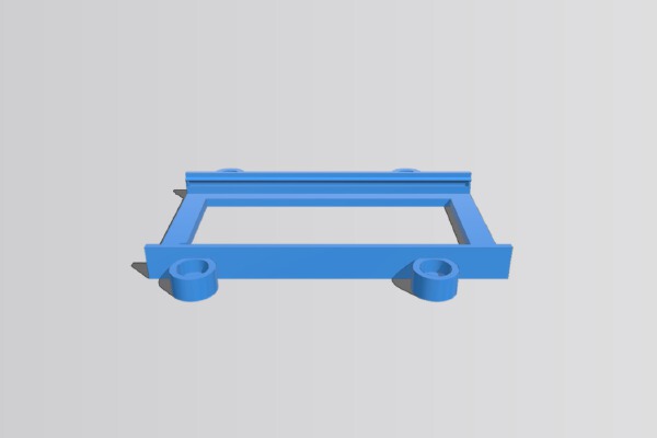 Simple Arduino Mega 2560 slide-in holder | 3d print model