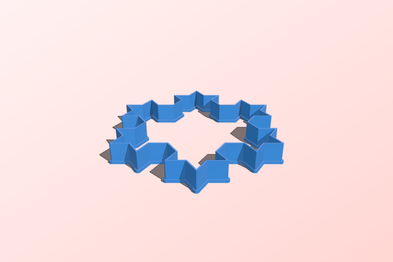 Koch snowflake cookie cutter