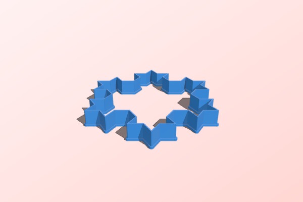 Koch snowflake cookie cutter | 3d print model