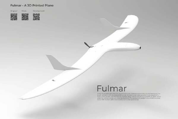 Fulmar P05 Original - A 3D Printed rc plane _ FPV Wing | 3d print model