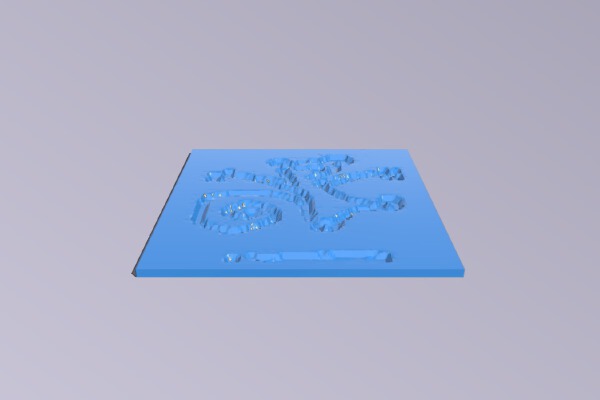 bip lithopane non-inverted | 3d print model