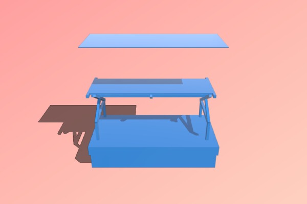 universal caravan bunk bed ~ Wohnwagen Etagenbett Hochbett nachrüsten | 3d print model