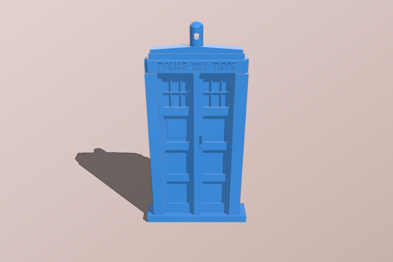 Tardis Keychain