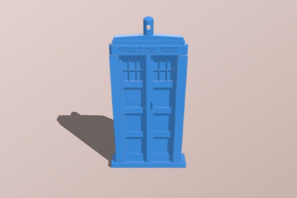 Tardis Keychain | 3d print model