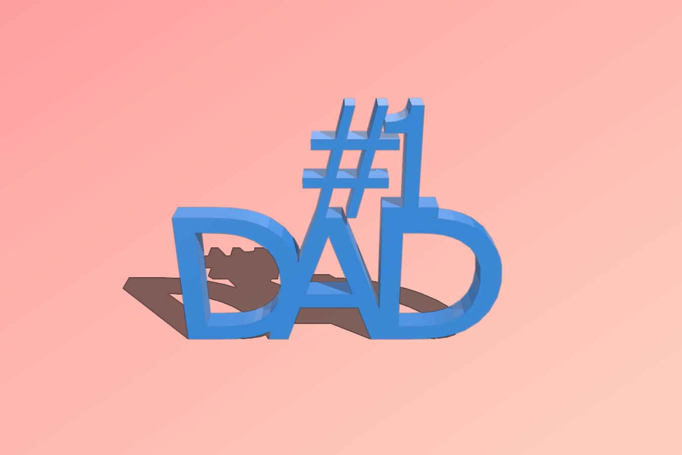 #1 Dad Desk Ornament