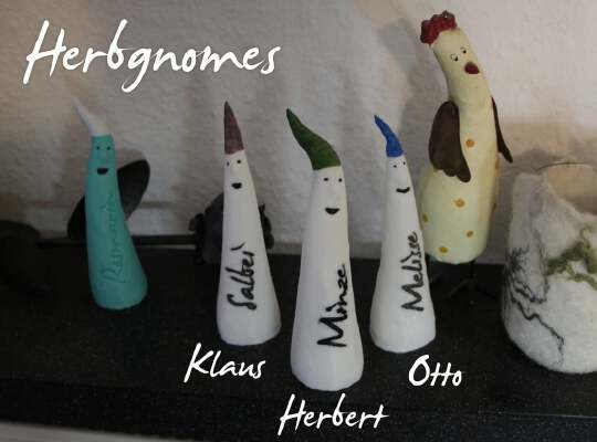 Herbgnomes - Customizable Mini Gnomes for your Herb Garden | 3d print model