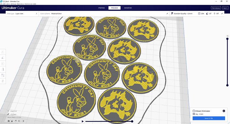 Pokemon Go Community Day #42 coin - Tepig | 3d print model