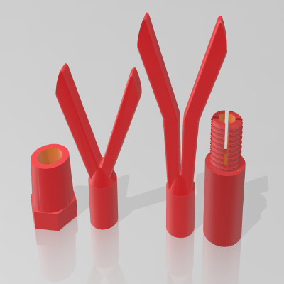 fishing rod holder, support canne à pêche | 3d print model