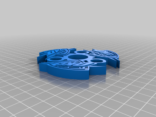 OKC Thunder Fidget Spinner - Wingnut2k | 3d print model