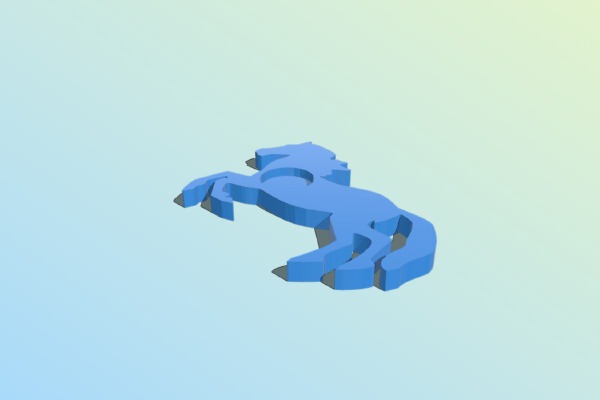 Horse magnet - simplified | 3d print model