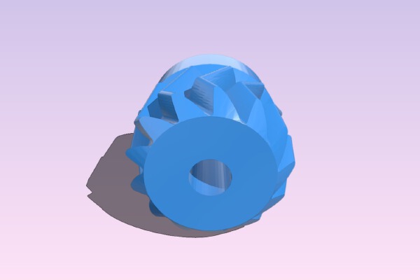 Beveled Herringbone Extruder Drive Gear | 3d print model