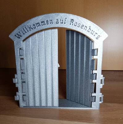 entrance gate and fence gate suitable for Schleich horses | 3d print model
