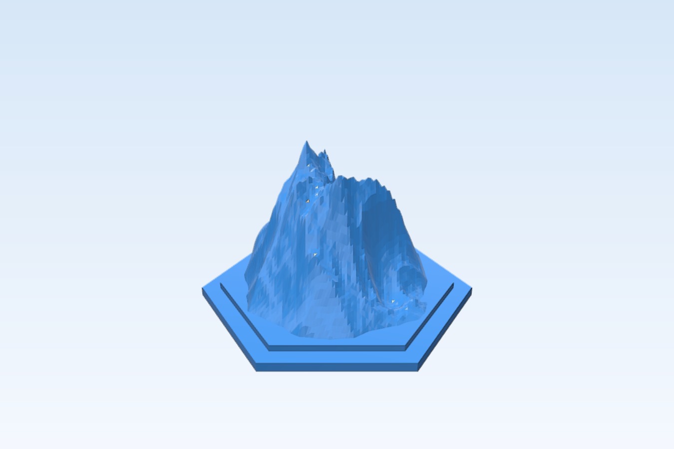 Settlers of Catan- Mountain Tile 02