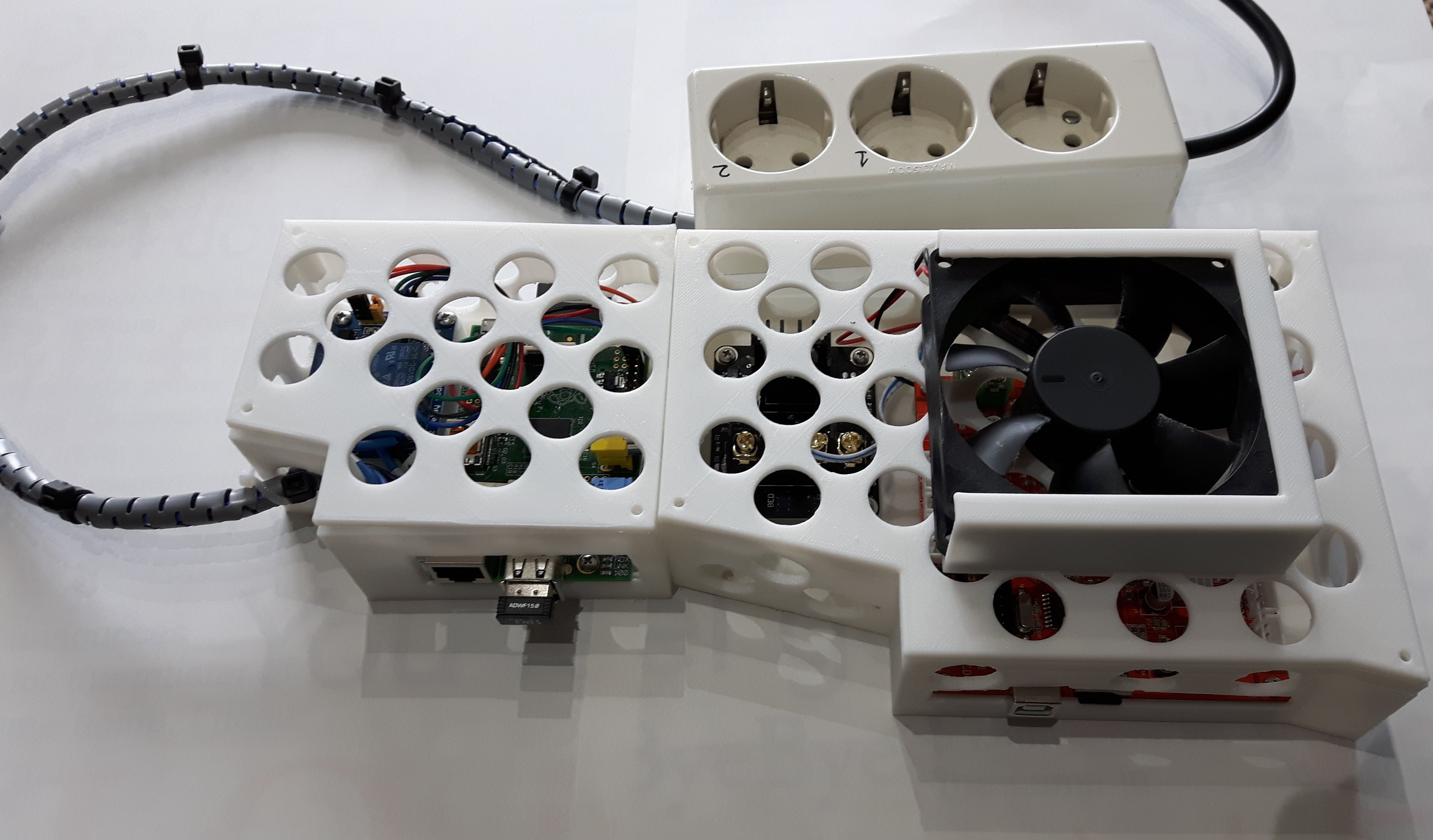 Anet A8 electronics case for Octoprint
