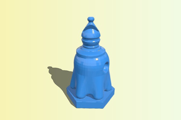 Pac ghost Bishop – pacman chess | 3d print model