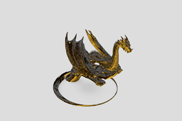 articulating dragon | 3d print model
