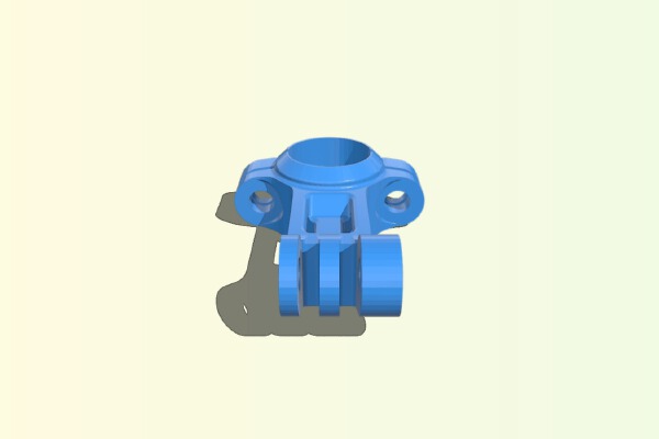 18 mm Ski Pole Mount – GoPro Hero 3 | 3d print model
