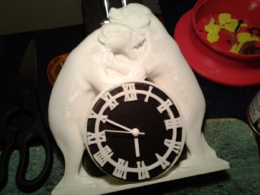 Two Bears Clock | 3d print model
