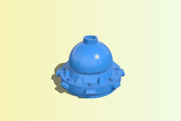 Imperial Knight Torso Extension (MAGNETS) | 3d print model