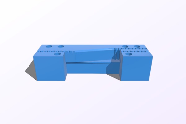 X belt attachment for Anet A8 with better belt fit - no glue required | 3d print model