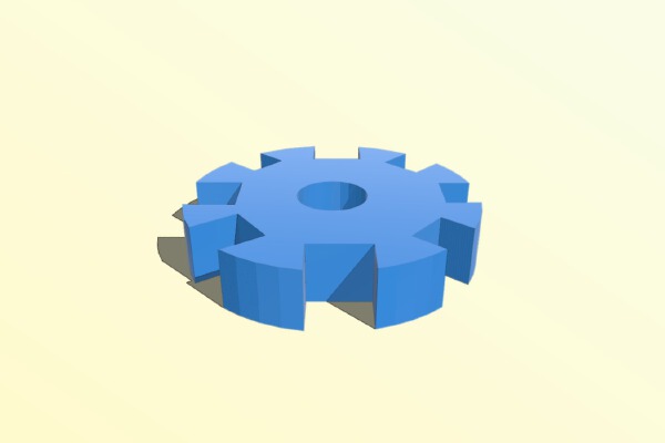 Gear Cord Wrap | 3d print model