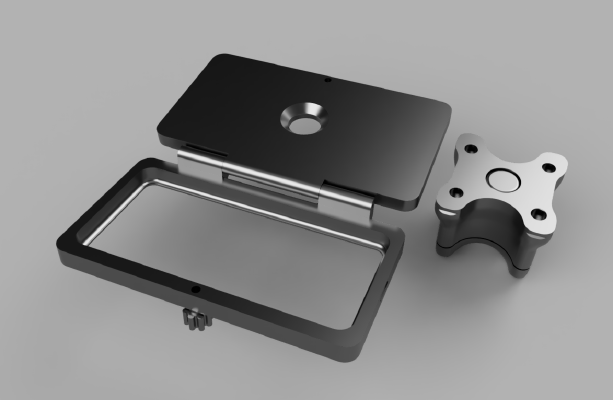 22mm handlebar mount for Samsung S8 and S10 | 3d print model