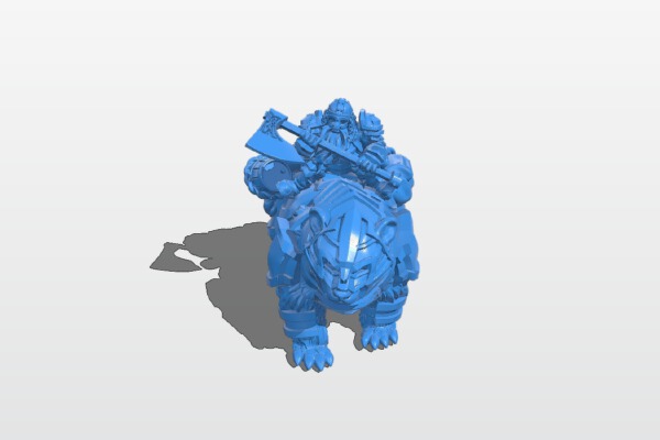 Dwarf Rider 2 | 3d print model