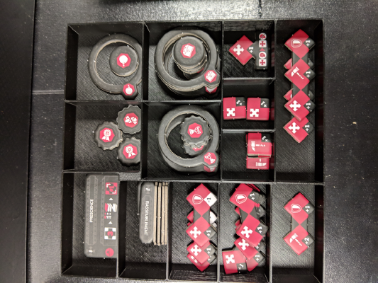 Claustrophobia 1643 Token Trays | 3d print model