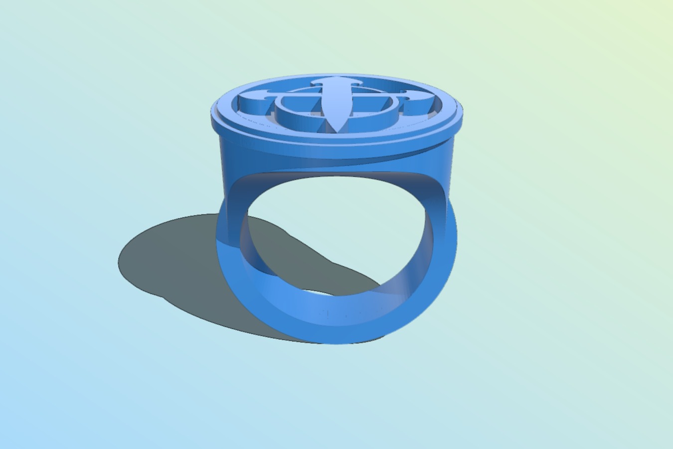 Ring with cross