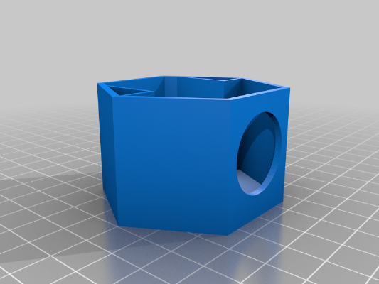 HEXAGON LED INDIRECT WALL LIGHT WITH ADDRESSABLE LEDS | 3d print model