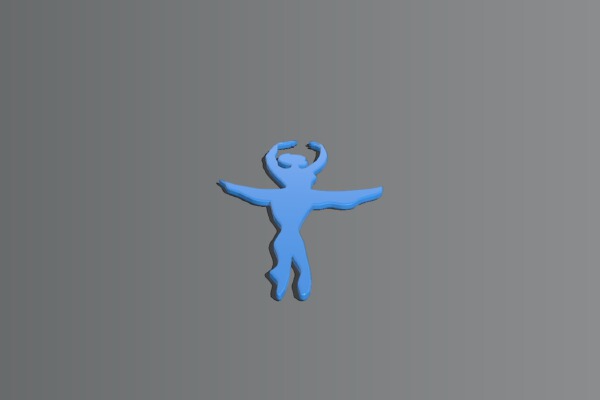 Women ballerina | 3d print model