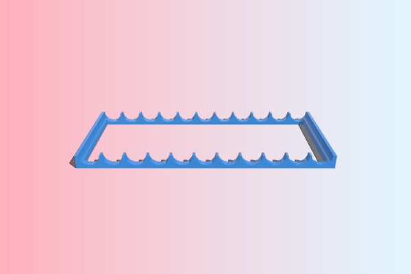 Test Tube Bed for Drawer | 3d print model