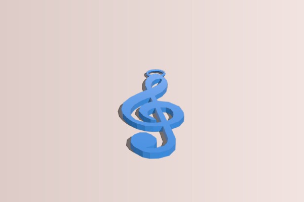 Clé de sol | 3d print model