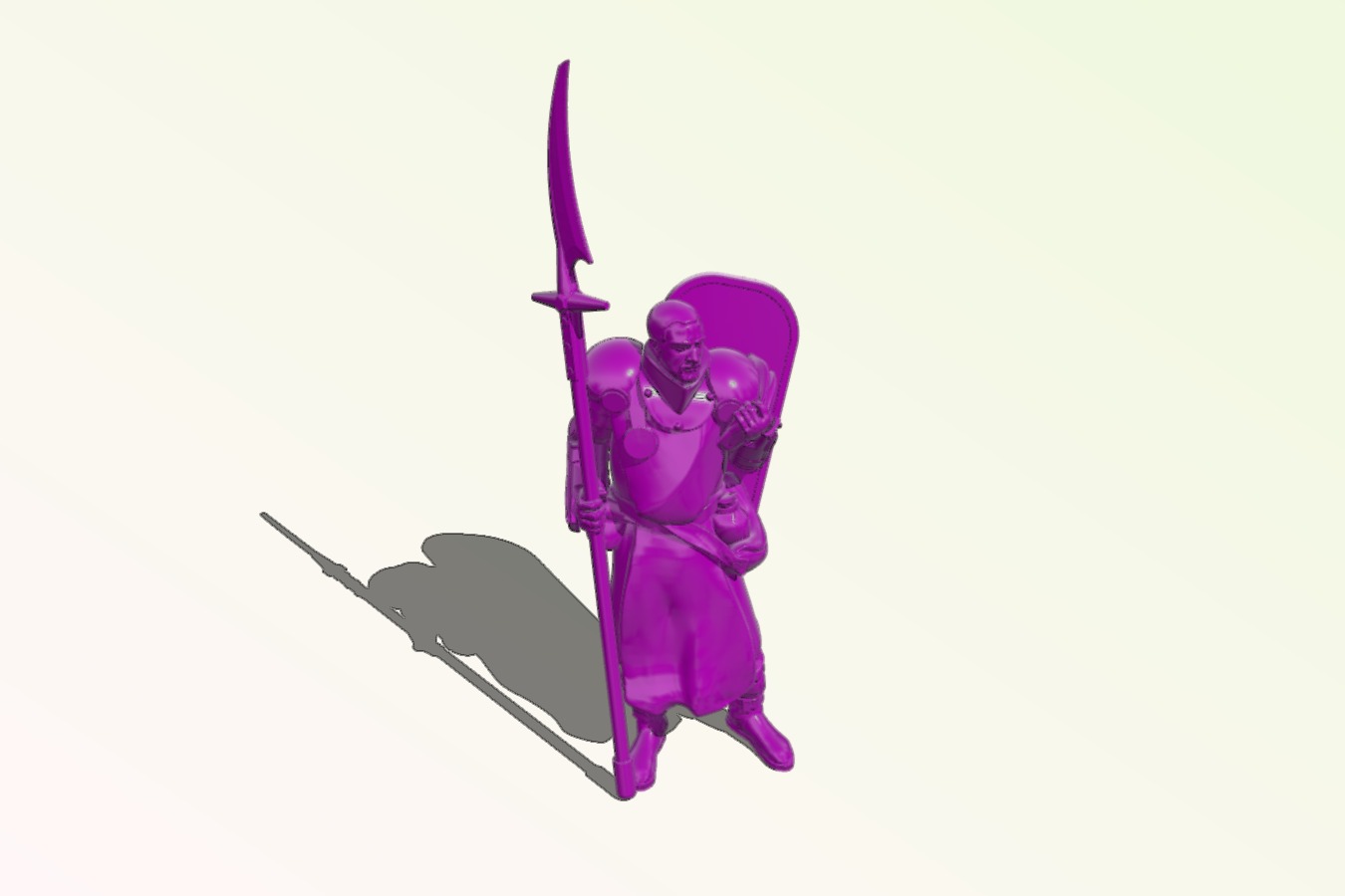 1-54 - Human Paladin Warscythe _ Shield