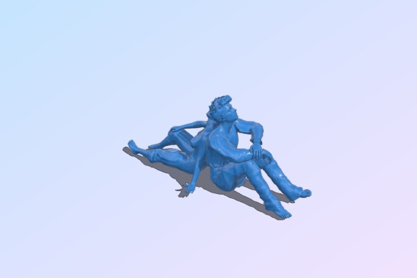 Dreaming couple – man and woman | 3d print model