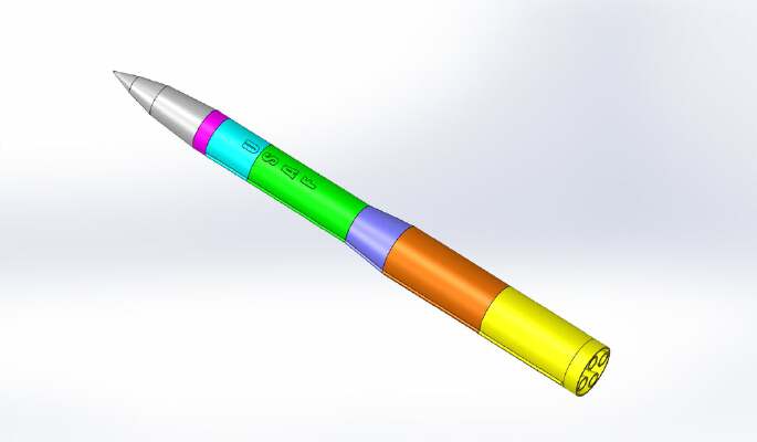 Minuteman III ICBM - 1_50 Scale - Mark II | 3d print model